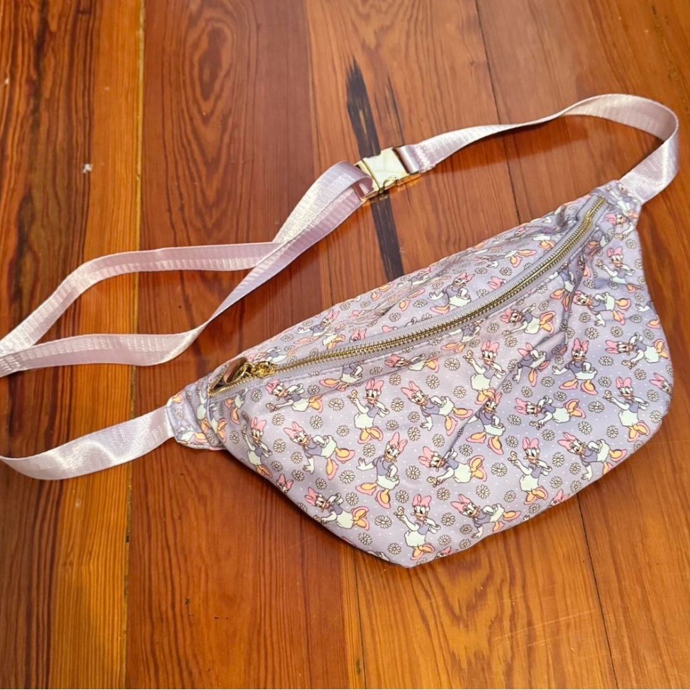 Purple Daisy Print Disney Fanny Belt Bag